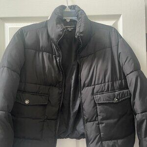 Tween girls Black puffer jacket by Wednesdays Girl - size XXS